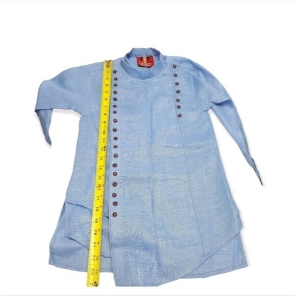 Boys Blue formal tunic longsleeve shirt - Picture 2 of 3